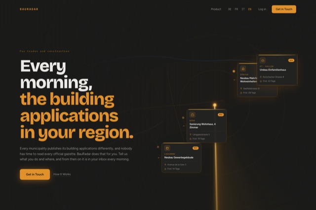 BauRadar website