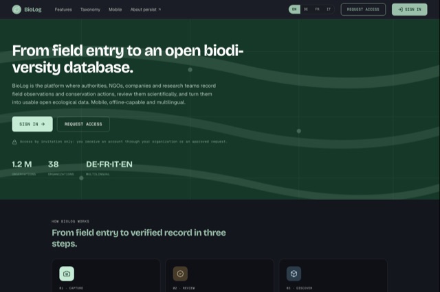 BioLog website